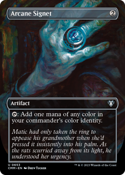 Arcane Signet (Borderless) FOIL Commander Masters PLD Uncommon CARD ABUGames - Image 1