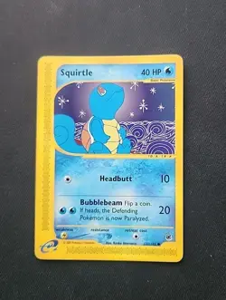 Pokemon Squirtle TCG Expedition Base Set Card 132/165 - Image 1
