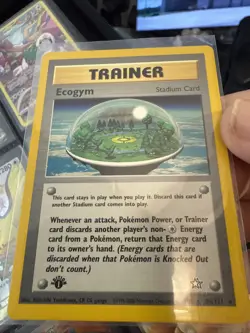 Trainer Ecogym 1st Edition 84/111 Non-Holo Rare Pokemon Card T191 - Image 1