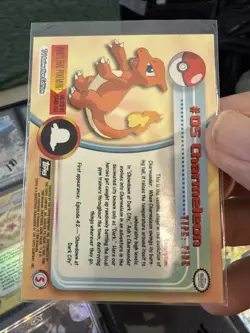 Topps Series 1 Charmeleon 05 MINT -Pokemon Card- Black Logo T176 - Image 2