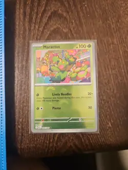 Maractus 008/086 Sv: Black Bolt Reverse Holo Pokeball Pattern Pokemon Card - Image 1