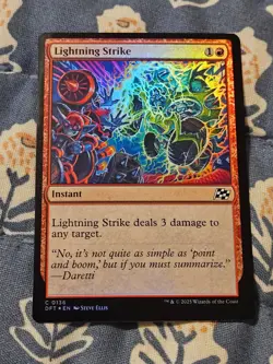 Lightning Strike FOIL 136/579 Aetherdrift MTG Magic - Image 1