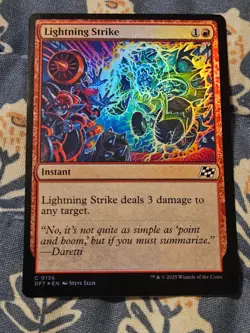 Lightning Strike FOIL 136/579 Aetherdrift MTG Magic - Image 2