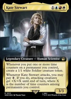 Kate Stewart - Surge Foil Extended Art DRWHO NM MTG - Image 1