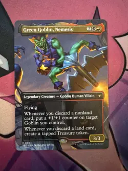 NM Borderless Green Goblin, Nemesis, MTG, Marvel's Spider-Man, Magic, 23 - Image 1