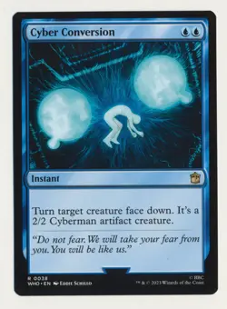 Cyber Conversion Stamp Error Misprint Doctor Who MTG magic the gathering - Image 1