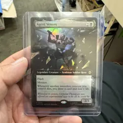 Mtg Magic Spider Man Agent Venom Extended Art Foil Rare - Image 1