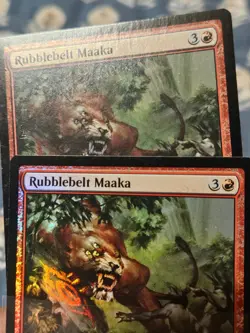 Rubblebelt Maaka FOIL x2 - Ravnica Remastered MTG Magic - Moderately played MP - Image 1