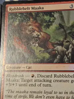 Rubblebelt Maaka FOIL x2 - Ravnica Remastered MTG Magic - Moderately played MP - Image 3