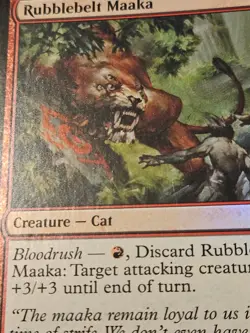 Rubblebelt Maaka FOIL x2 - Ravnica Remastered MTG Magic - Moderately played MP - Image 4