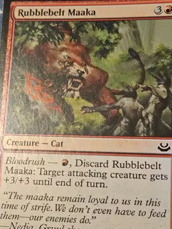Rubblebelt Maaka FOIL x2 - Ravnica Remastered MTG Magic - Moderately played MP - Image 5