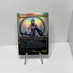Lightning, Army of One (0320) (Borderless) Final Fantasy Foil NM condition MTG - Image 1