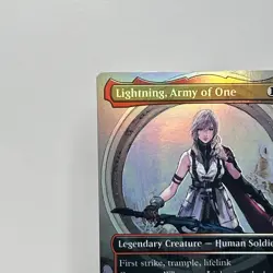 Lightning, Army of One (0320) (Borderless) Final Fantasy Foil NM condition MTG - Image 2