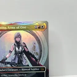 Lightning, Army of One (0320) (Borderless) Final Fantasy Foil NM condition MTG - Image 3