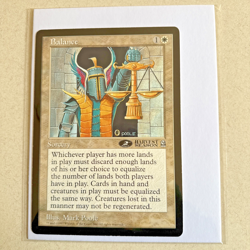 MTG Magic The Gathering - Balance - Oversize Sorcery 6x9 Harvest Season Card - Image 1