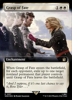 Grasp of Fate - Surge Foil Extended Art DRWHO LP MTG - Image 1