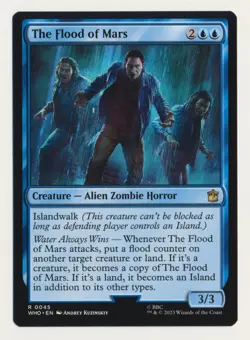 The Flood of Mars Misprint Stamp Error Doctor Who MTG magic the gathering - Image 1