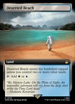 Deserted Beach - Surge Foil Extended Art DRWHO LP MTG - Image 1