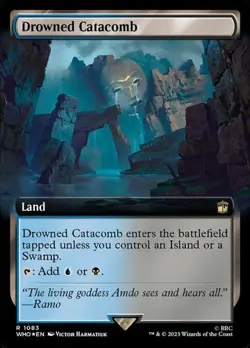 Drowned Catacomb - Surge Foil Extended Art DRWHO LP MTG - Image 1