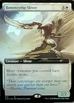 [1x] Bonescythe Sliver - Foil - Extended Art Near Mint, English Secret Lair MTG - Image 1