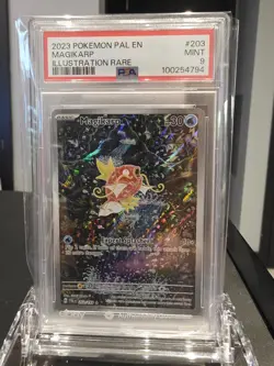 2023 POKEMON PAL EN-PALDEA EVOLVED ILLUSTRATION RARE #203 MAGIKARP PSA 9 - Image 1