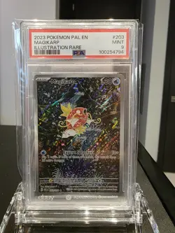 2023 POKEMON PAL EN-PALDEA EVOLVED ILLUSTRATION RARE #203 MAGIKARP PSA 9 - Image 3