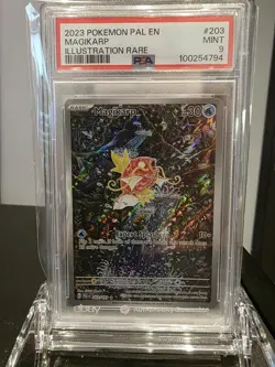 2023 POKEMON PAL EN-PALDEA EVOLVED ILLUSTRATION RARE #203 MAGIKARP PSA 9 - Image 5
