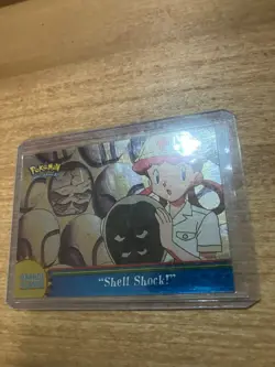 2000 Topps Pokemon Series 3 TV Animation OR6 Shell Shock Foil Blue Logo NM - Image 1