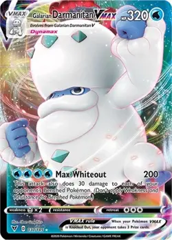 Galarian Darmanitan VMAX (#037/185) - Holofoil SWSH - Vivid Voltage NM Pokemon - Image 1