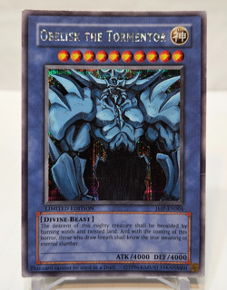 Obelisk the Tormentor JMP-EN004 Secret Rare Limited Edition Promo Yugioh 7742 - Image 1