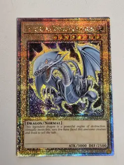 Blue-Eyes White Dragon RA04-EN108 (7th Art) Quarter Century Secret Rare Yugioh - Image 1