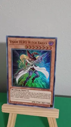 2019 Yugioh Vision Hero Witch Raider BLHR-EN060 Ultra Rare Hero's Revenge - Image 1
