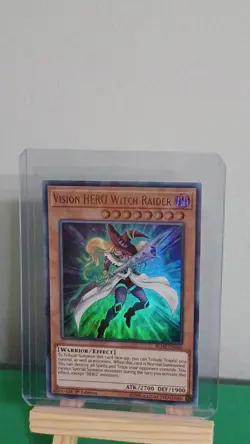 2019 Yugioh Vision Hero Witch Raider BLHR-EN060 Ultra Rare Hero's Revenge - Image 5