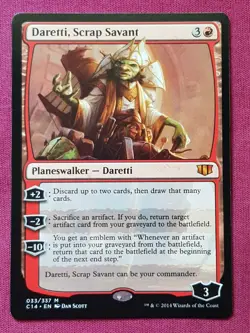 Magic The Gathering COMMANDER 2014 C14 DARETTI SCRAP SAVANT red card MTG - Image 1
