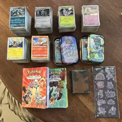 Pokemon TCG Bundle (Everything Seen In Photo) (Commons And Holo Cards) + Goodies - Image 1