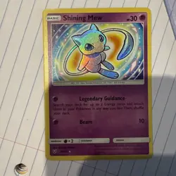 Shining Mew Holo Card 40/73 Shining Legends Series Pokemon Read - Image 1