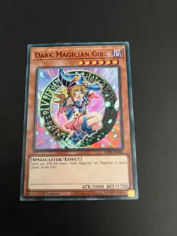 Yugioh Ultra Rare Dark Magician Girl LDS3-EN082 1st Edition Trading Card TCG - Image 2