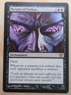 1x Dictate of Erebos #65 NM / MINT Journey into Nyx JOU Magic MTG TCG Card Rare - Image 1