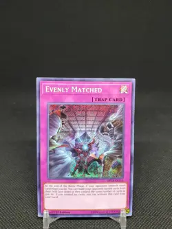 Evenly Matched MP18-EN154 Secret Rare 1st Edition LP Yugioh Card - Image 1