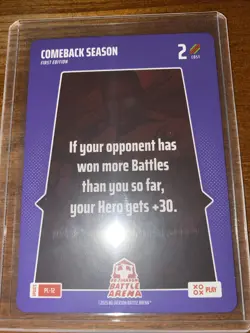2025 BO JACKSON BATTLE ARENA PLAY CARD: COMEBACK SEASON SSP #PL-12 - Image 1