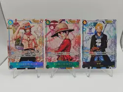 ACE LUFFY SABO SEC AA LOT Carrying on His Will - ONE PIECE Card Game Japanese - Image 1