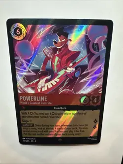 Powerline - World's Greatest Rock Star 110/204 Fabled HOLO Disney Lorcana Card(B - Image 2