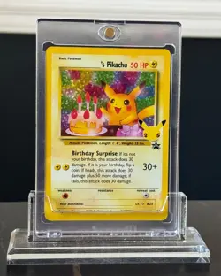 PIKACHU 50 HP Birthday Surprise Foil, Card #24 NM - Image 1