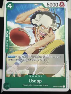 One Piece Card Game Emperors In The New World Usopp Card OP09-024 - Image 1