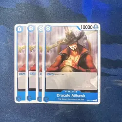 X4 One Piece Card Dracule Mihawk OP07-044 C 500 Years in the Future English NM - Image 1
