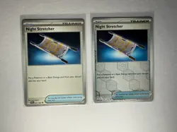 Pokemon Night Stretcher Trainer Cards Set Of 2 - Reverse Holo & Non Holo - Image 1