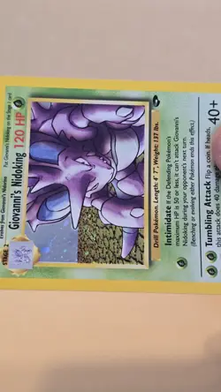 Pokemon TCG Giovanni's Nidoking Gym Challenge Holo Card 7/132 Unlimited - Image 5