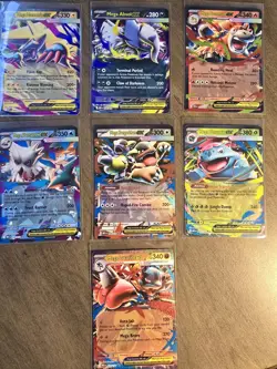 Mega Ex Lot Pokemon TCG Mega Evolutions 7 EX Cards - Image 1