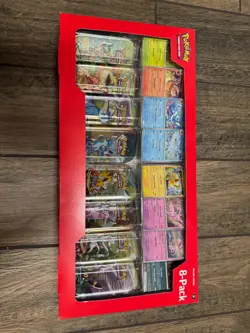 Pokemon TCG Prismatic Evolutions Costco 8 Mini-Tin Bundle w/ Promo Cards - Image 1