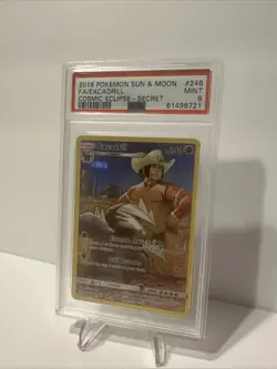 PSA 9 MINT Excadrill Cosmic Eclipse Full Art Secret Rare Pokemon Card 246/236 - Image 2